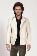 Ivory Felt Blazer