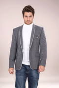 Grey Piping Blazer
