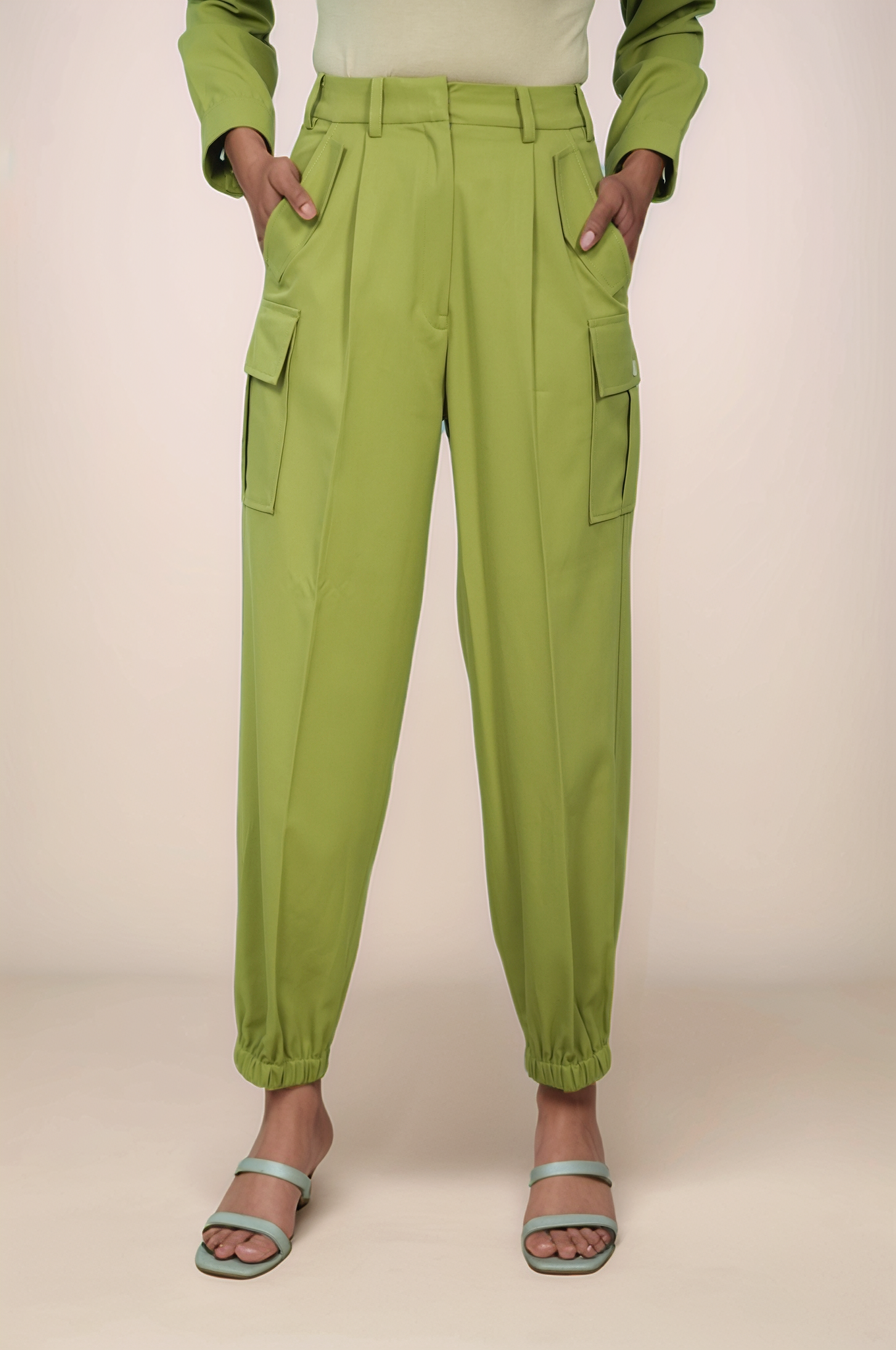 Sage Green Casual Jacket Co-ord Suit