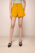 Mustard Yellow High Waist  Shorts