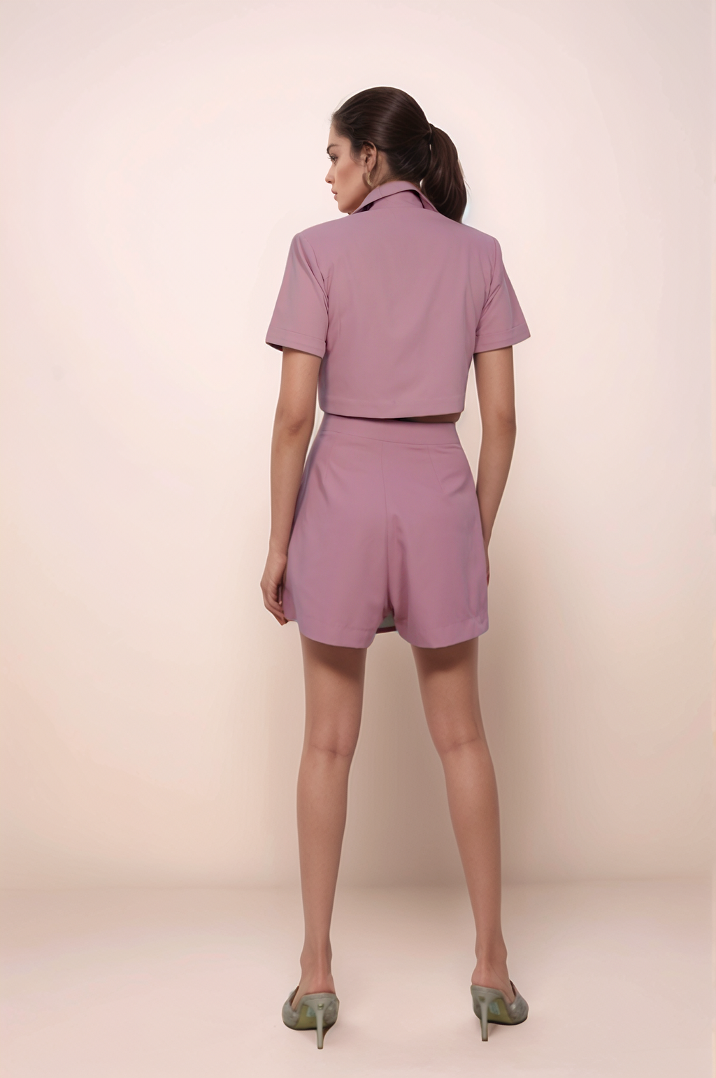 Onion Pink Flap Jacket Co-ord Suit