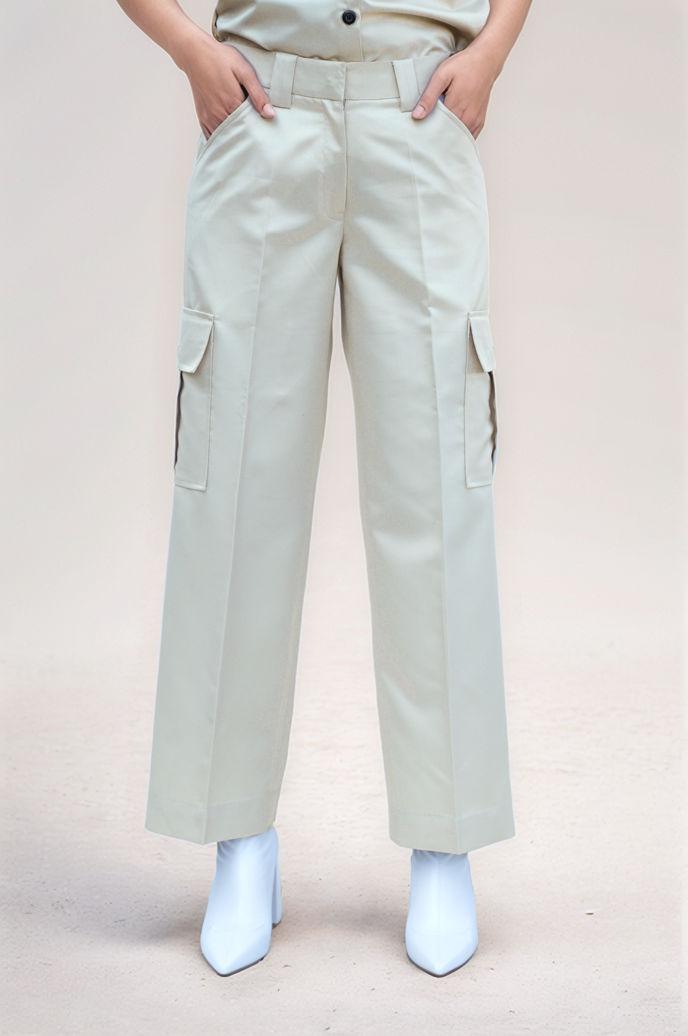 Beige Safari Women Jacket