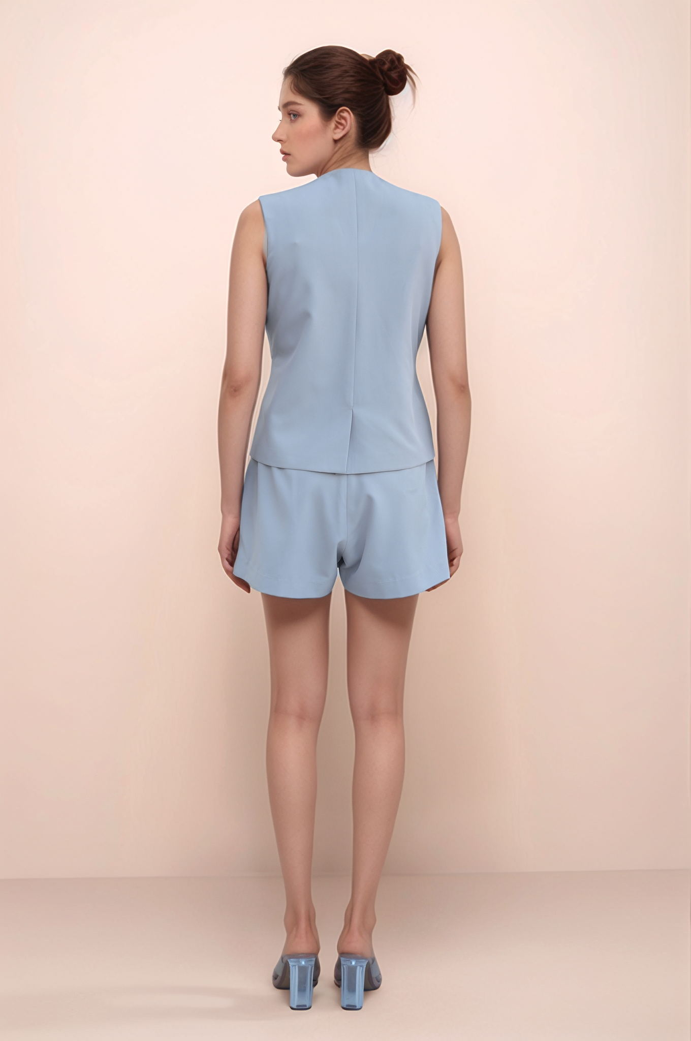 Grey High waist Skorts