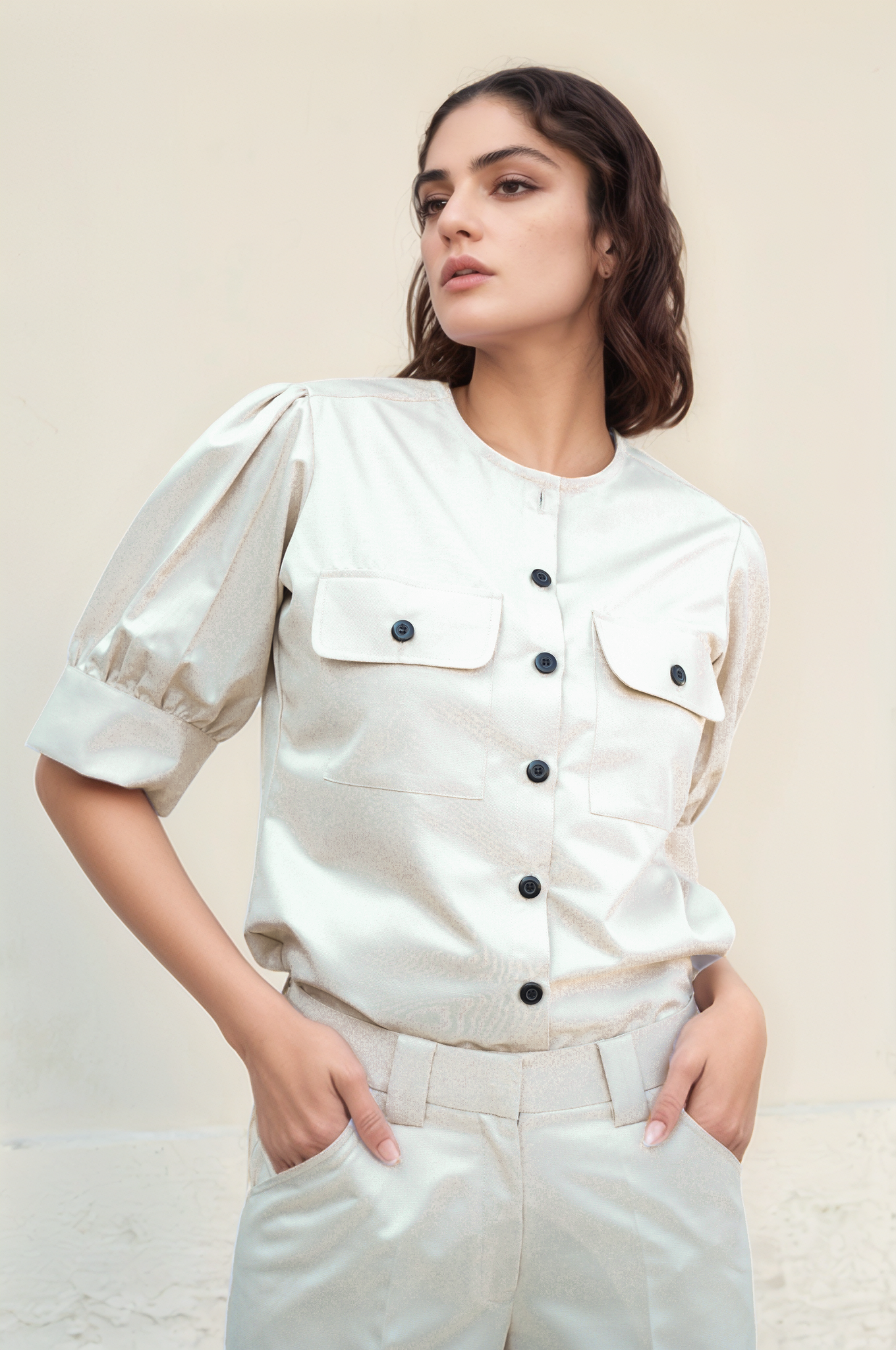 Beige Safari Co-ord Suit