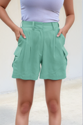 Sea Green Safari Shorts