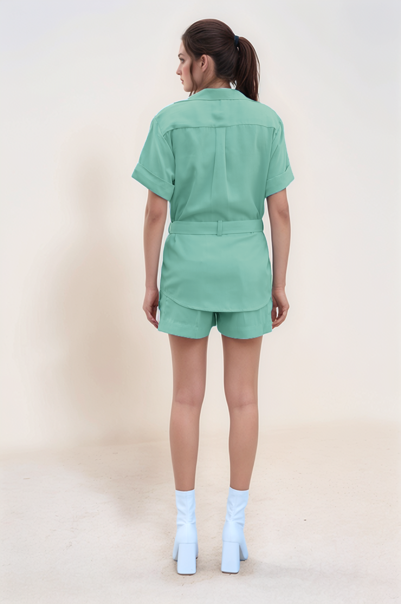Sea Green Safari Shorts
