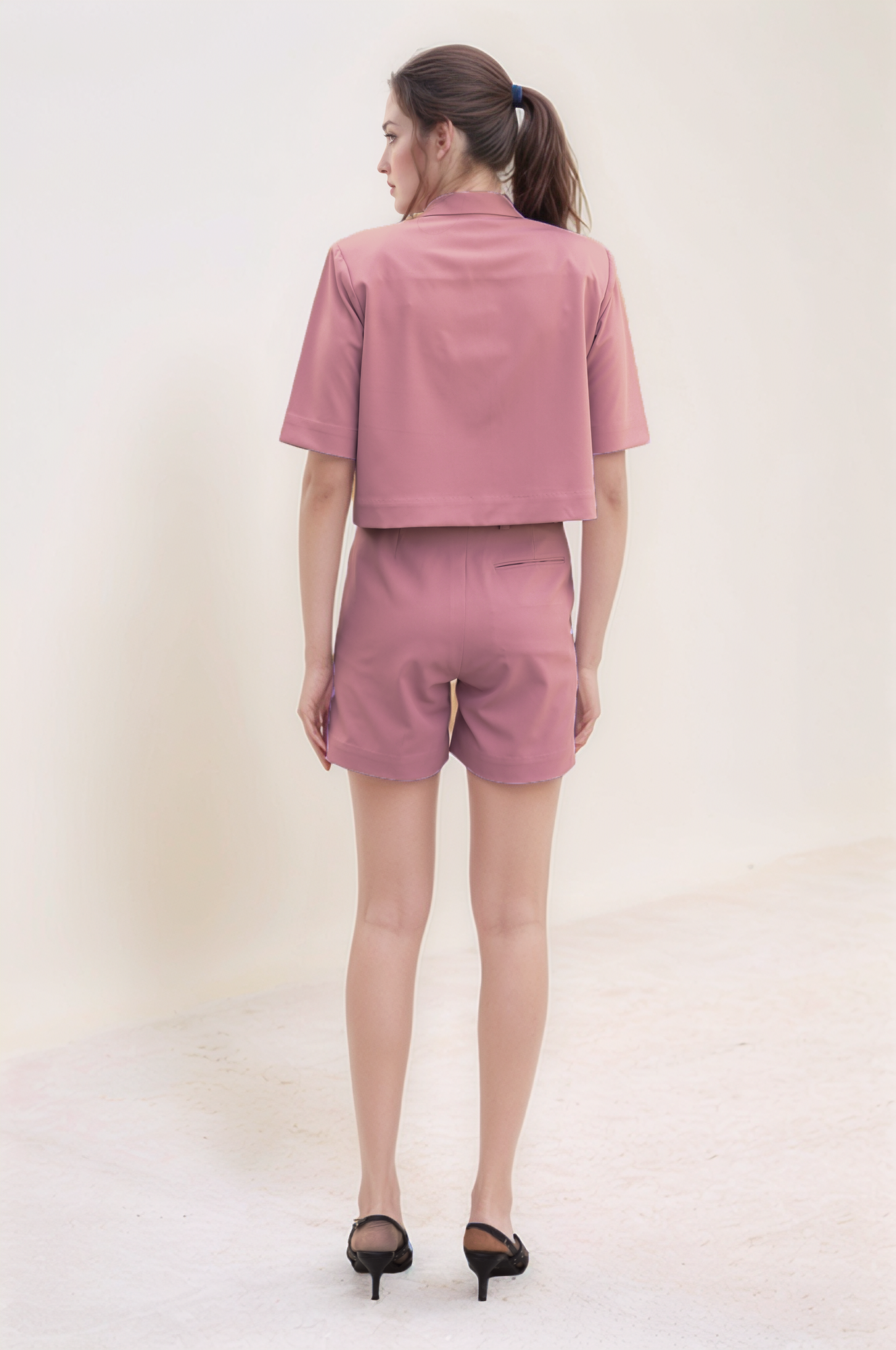 Onion Pink Shorts Co-ord Suit