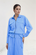 Lilac Zipper Jacket