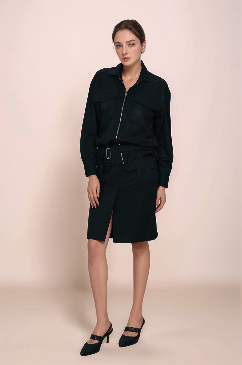 Black Zipper Jacket
