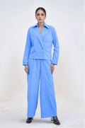 Lilac Overlapped Jacket Co-ord Suit