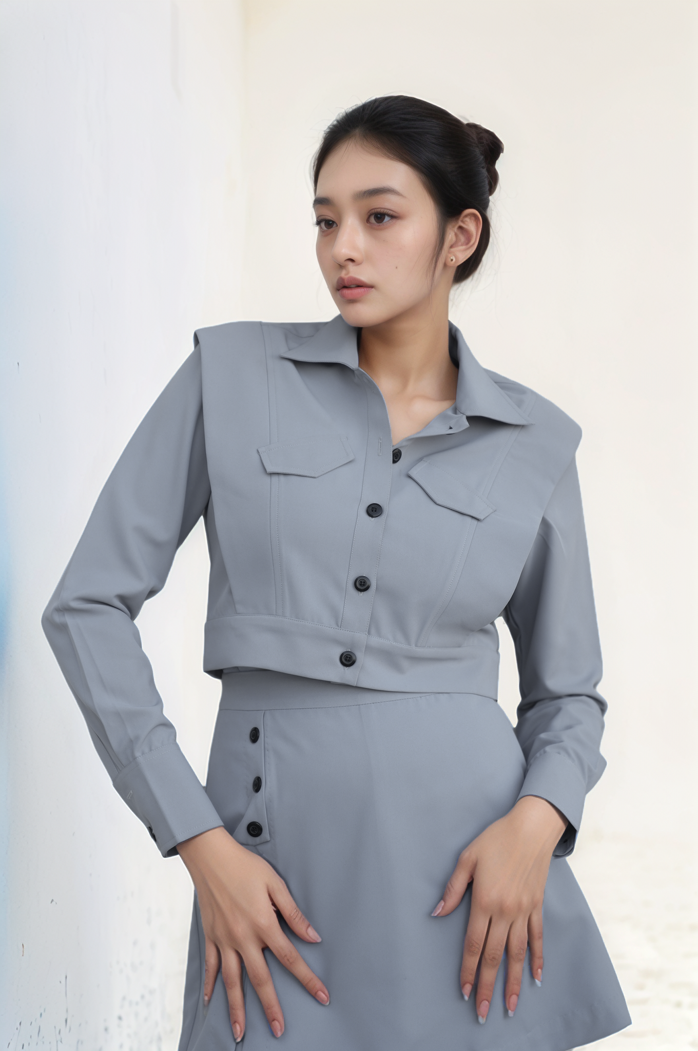 Grey Skort Co-ord suit