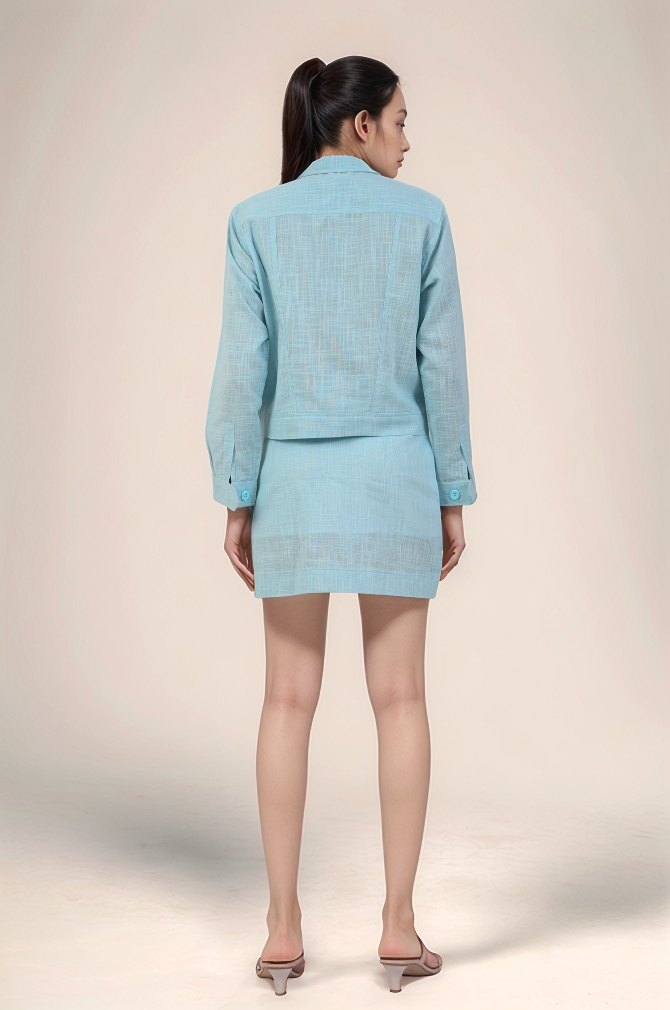 Powder Blue Casual Jacket