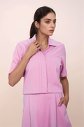 Baby Pink Half Sleeve Jacket