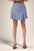 Cadet Grey Front Plated Shorts