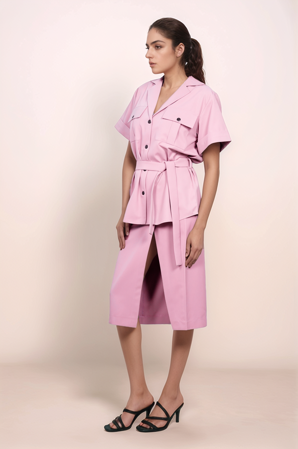 Baby Pink Flap Skirt