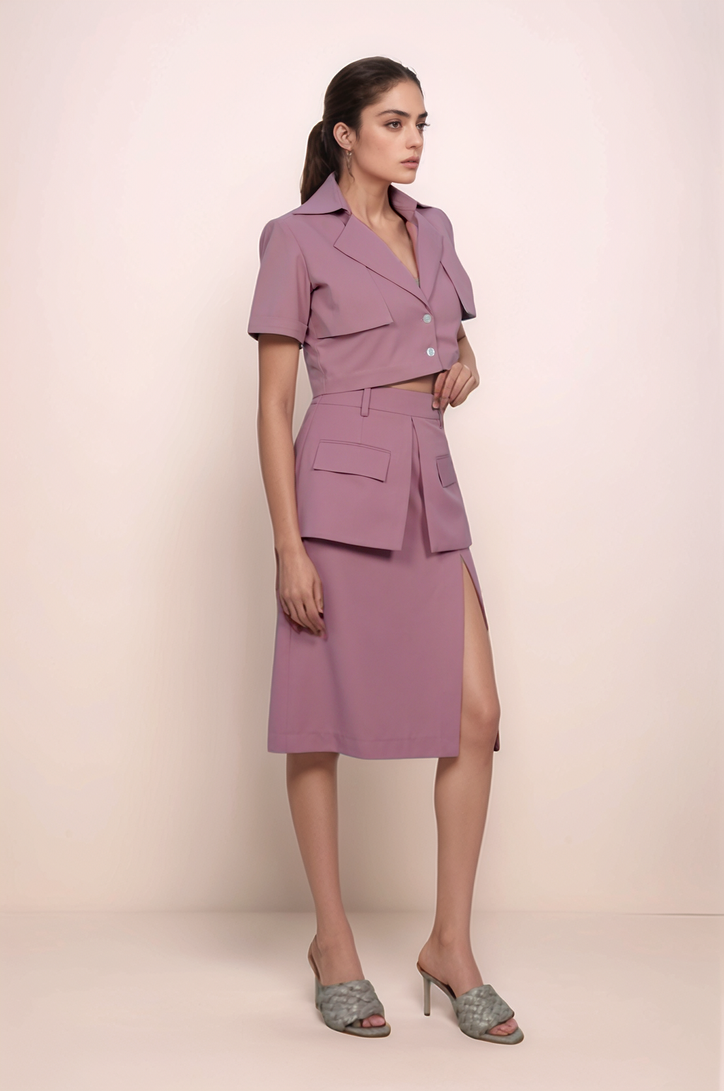 Onion Pink Flap Skirt