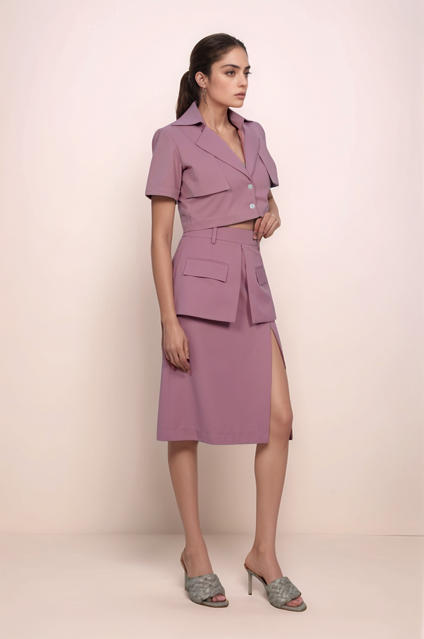 Onion Pink Flap Skirt