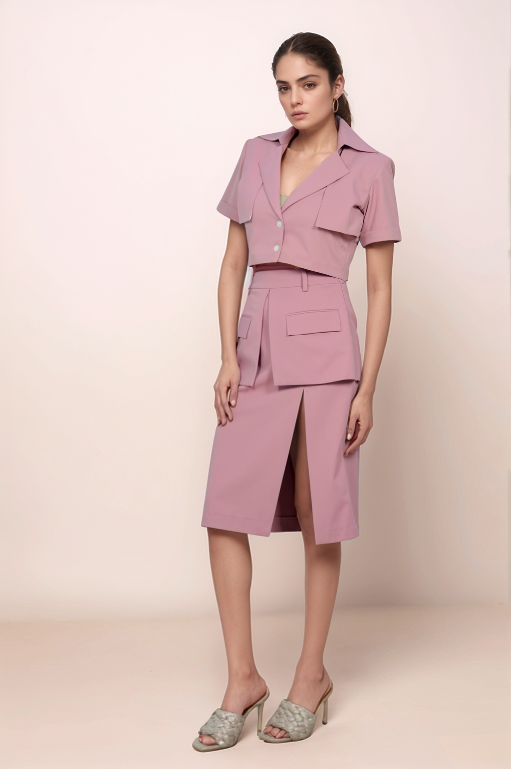 Onion Pink Flap Skirt