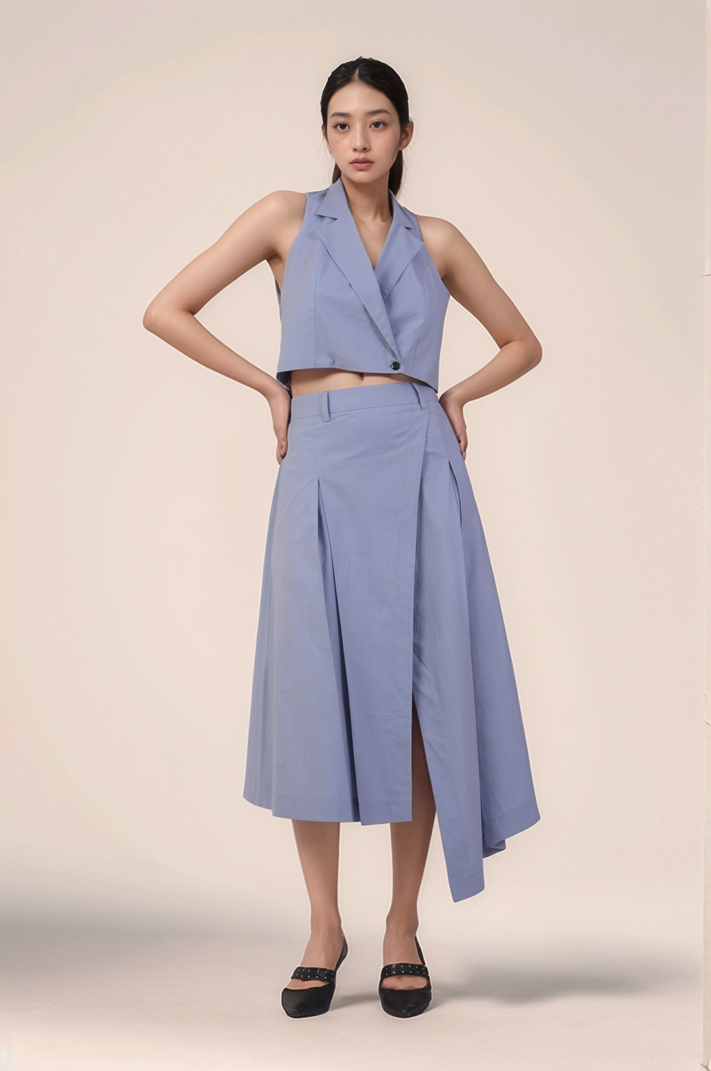 Cadet Grey Halter Jacket