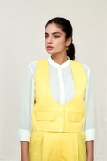 Yellow U-Neck Jacket