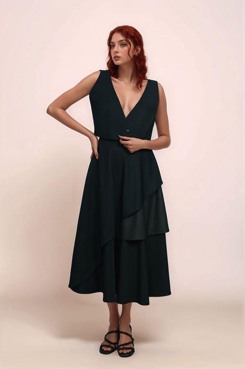 Black Layered Skirt