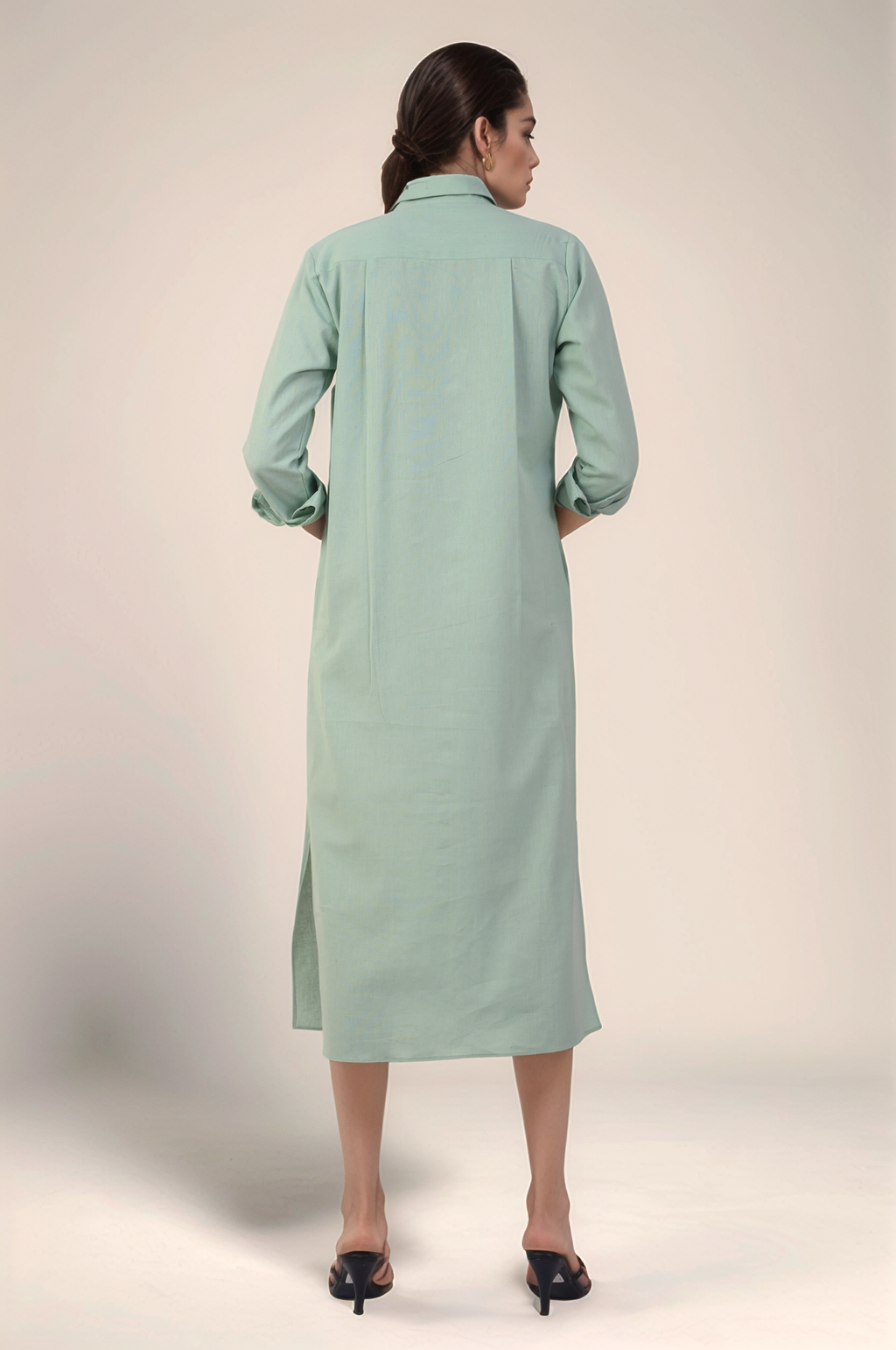 Pastel Green Cotton Dress