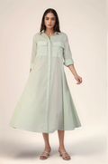 Mint Green Cotton Dress