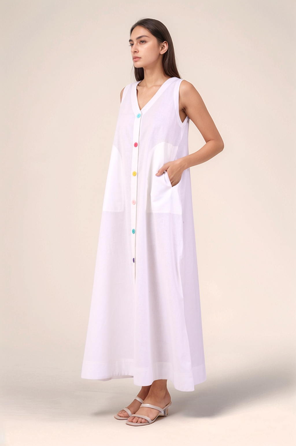 White Cotton Dress