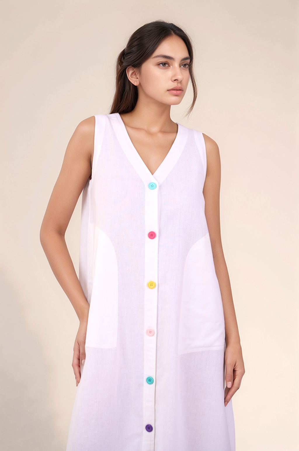 White Cotton Dress