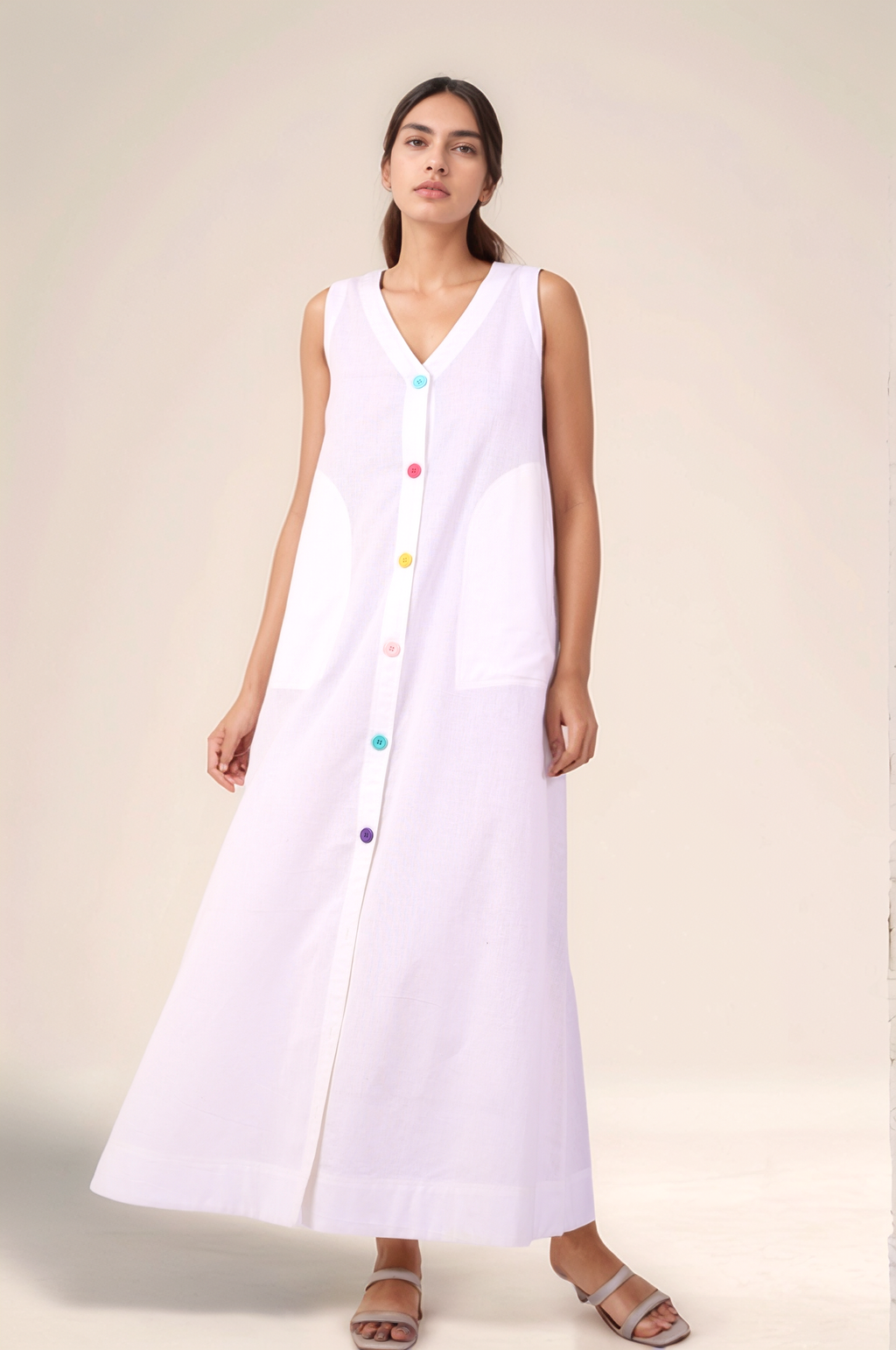 White Cotton Dress