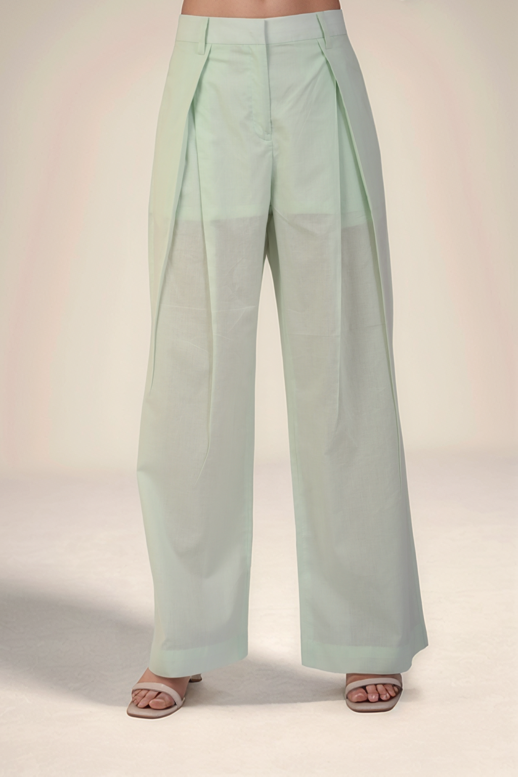 Mint Green Cotton Top Co-ord suit