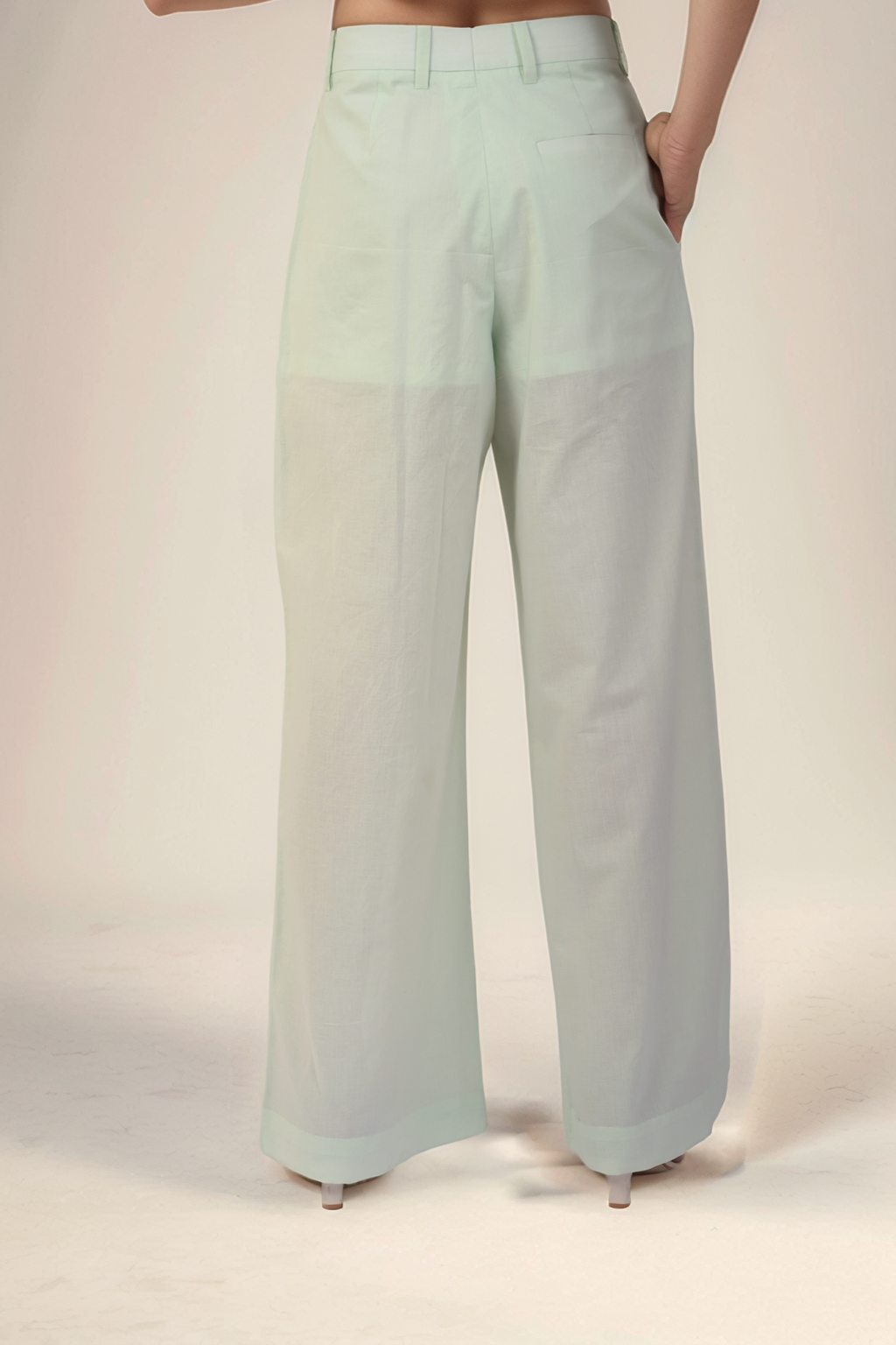 Mint Green Cotton Top Co-ord suit