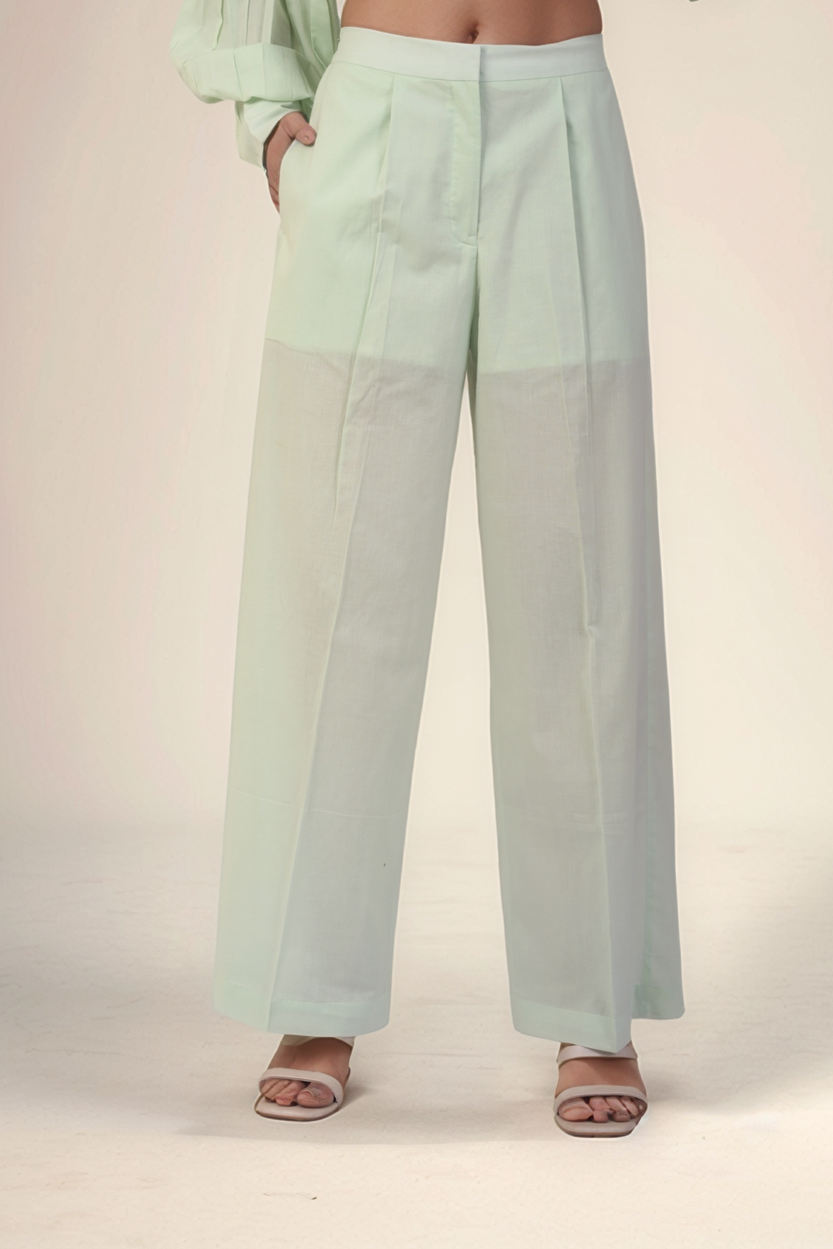 Mint Green Classy Cotton Co-ord suit