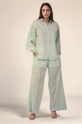 Mint Green Classy Cotton Co-ord suit
