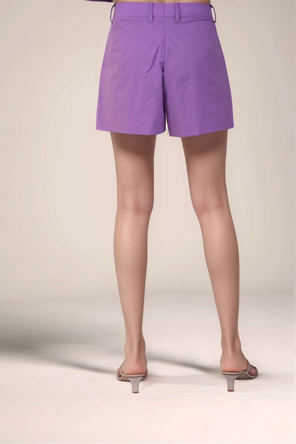 Lavender Cotton Loose Shorts