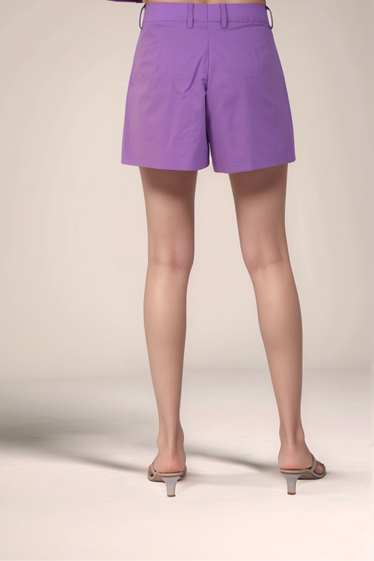 Lavender Cotton Loose Shorts