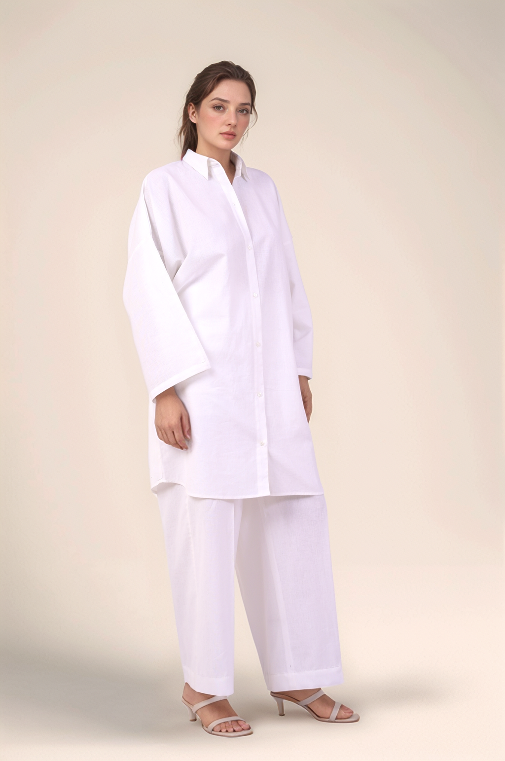 Oversized tunic Cotton Shirt