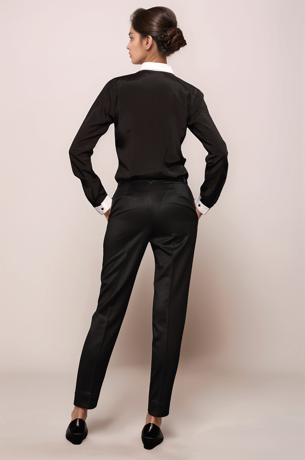 Black-White Placket Shirt