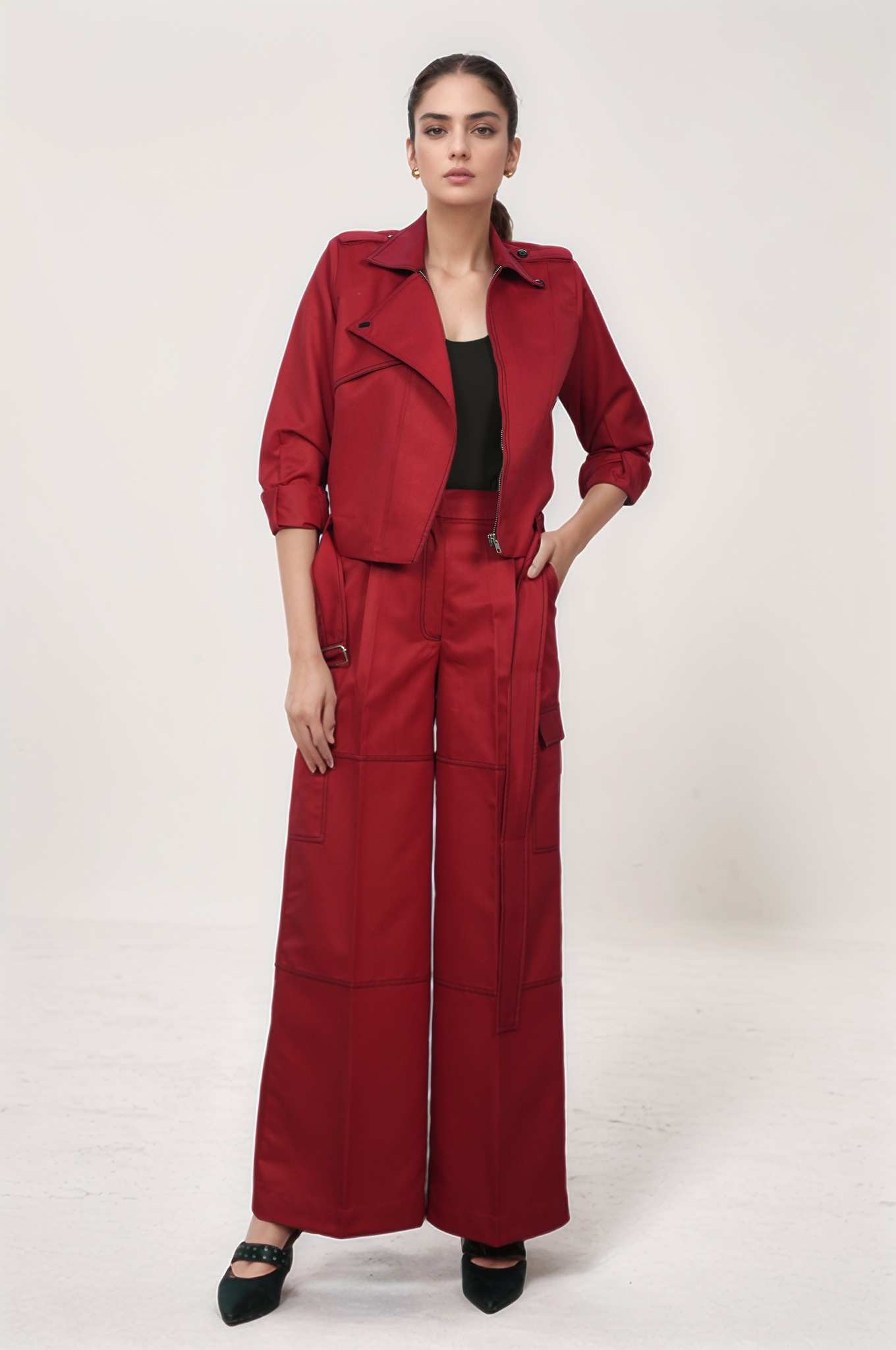 Red Casual Jacket