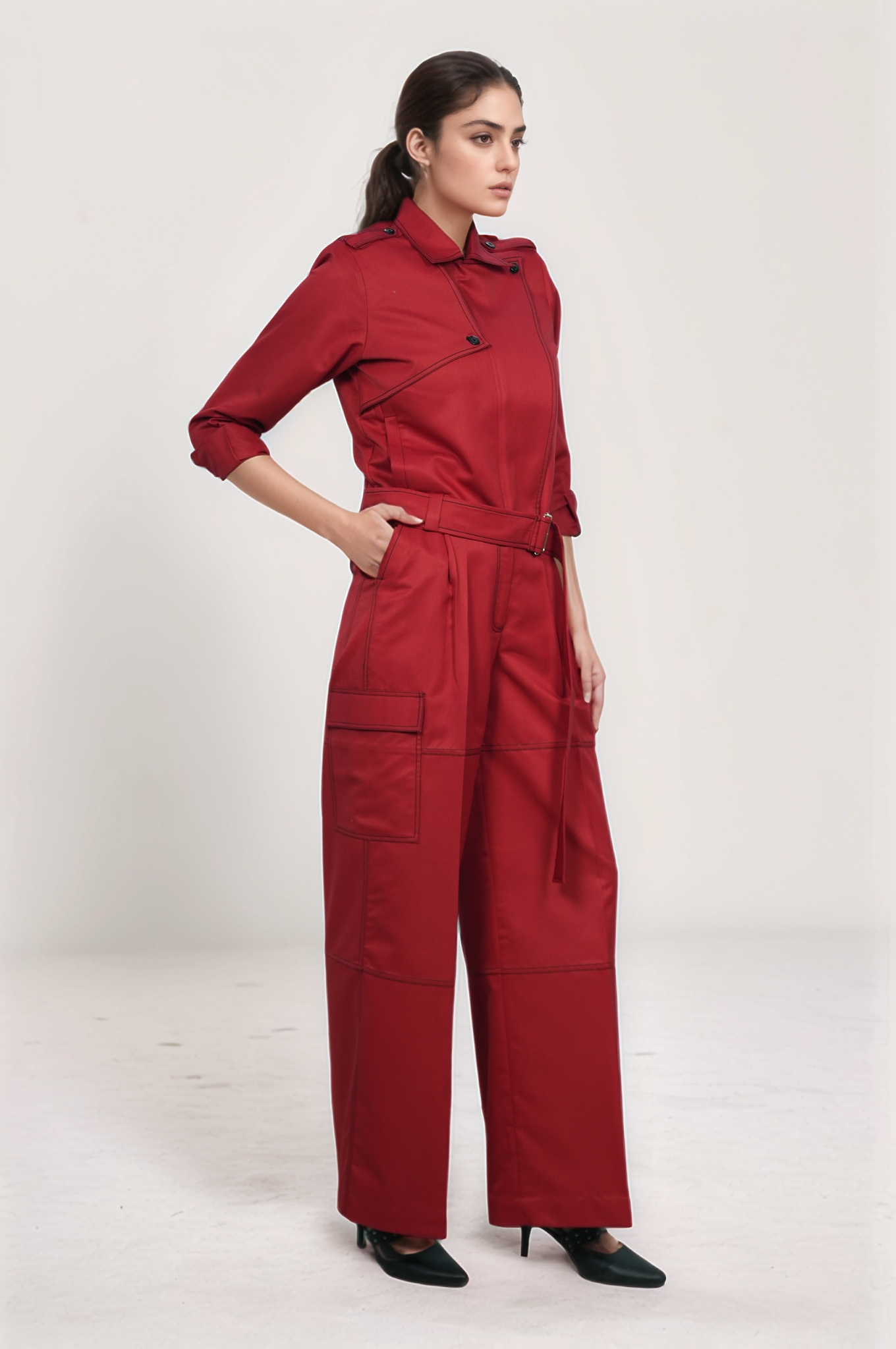 Red Casual Jacket