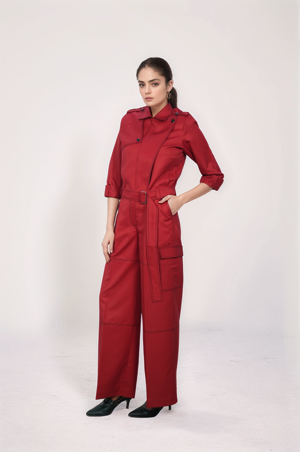Red Casual Jacket