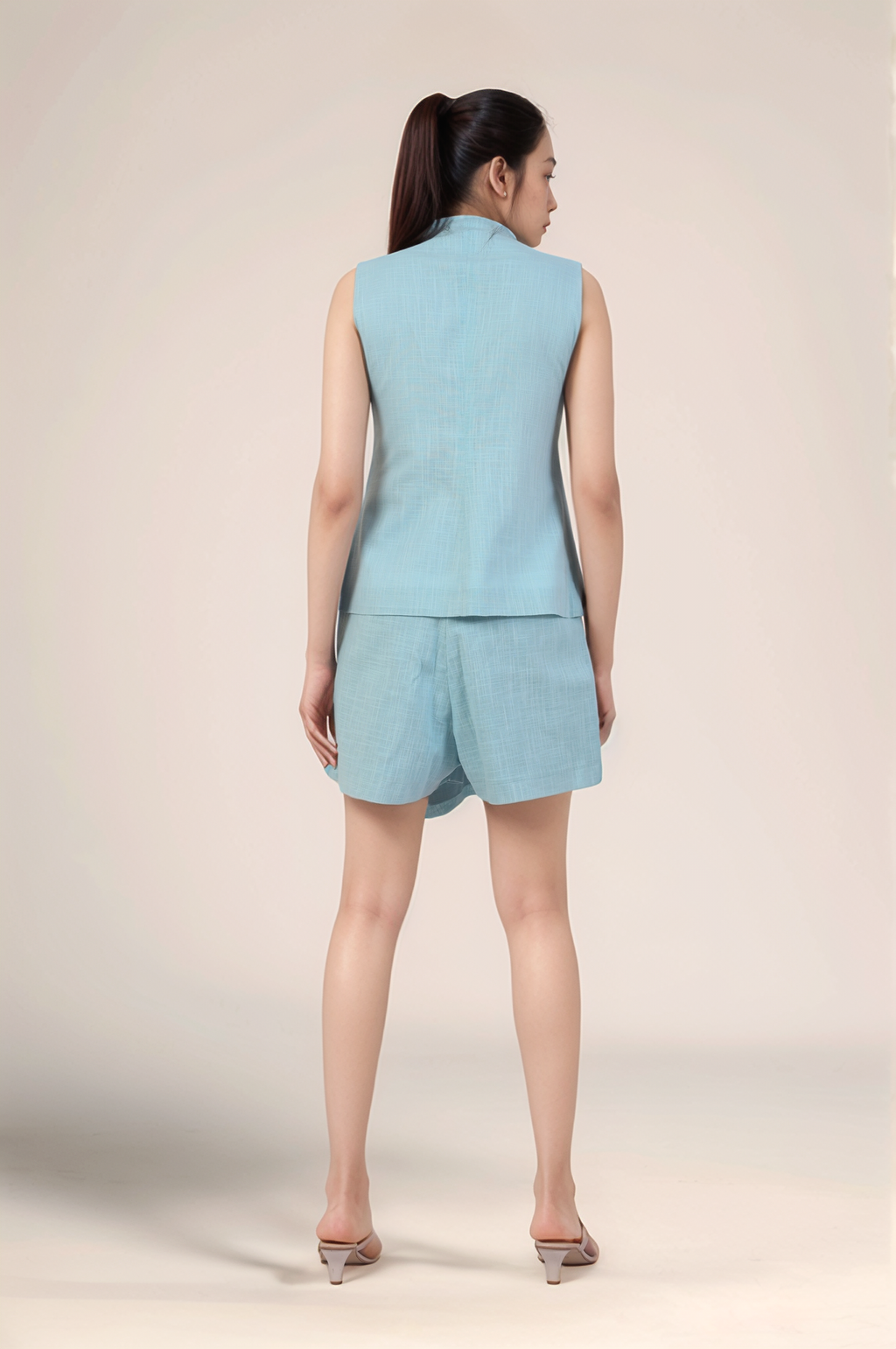 Powder Blue Waist Coat