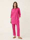 Fuchsia Pink Shirt Co-ord Set