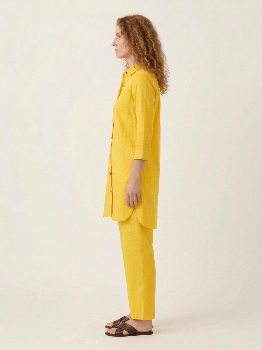 Yellow Shirt Co-ord Set
