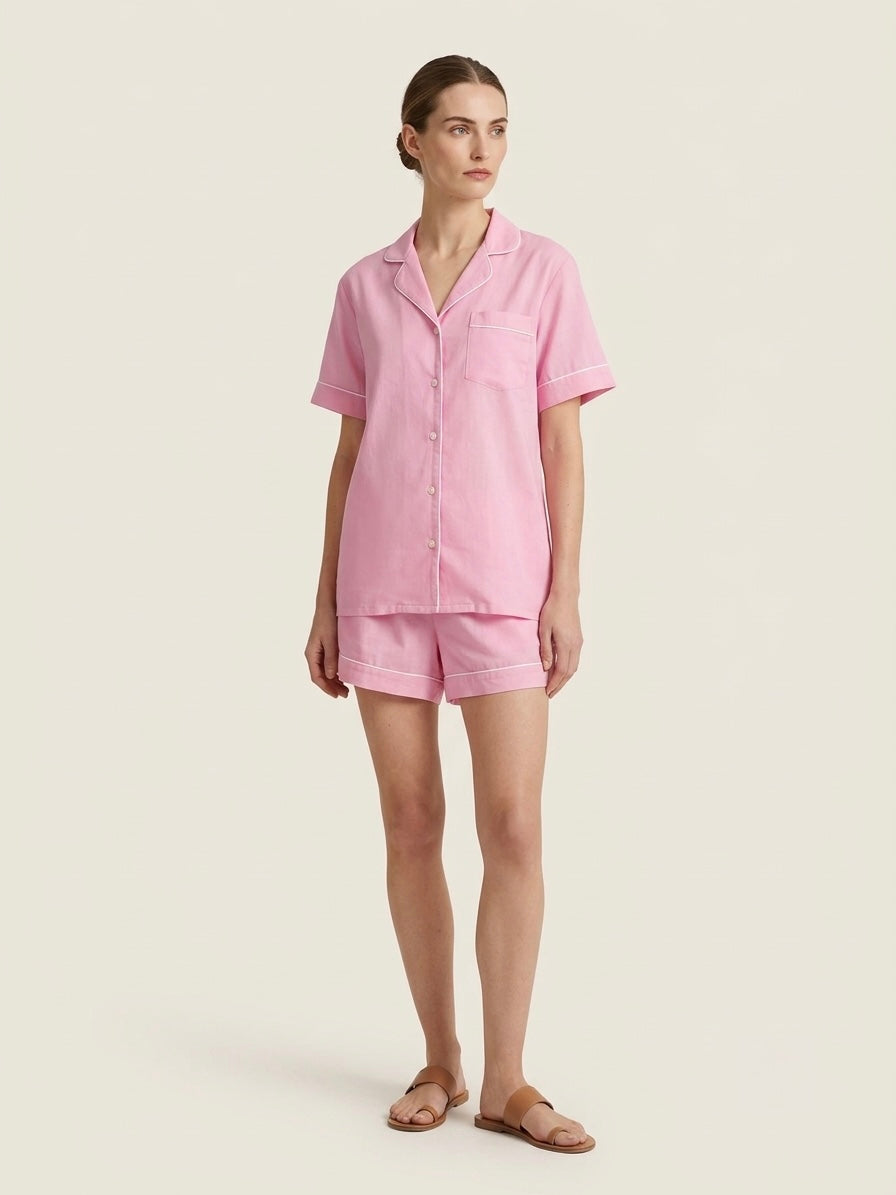 Pink Shorts Night Suit