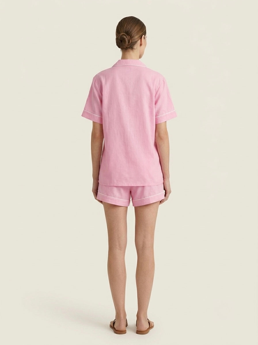Pink Shorts Night Suit