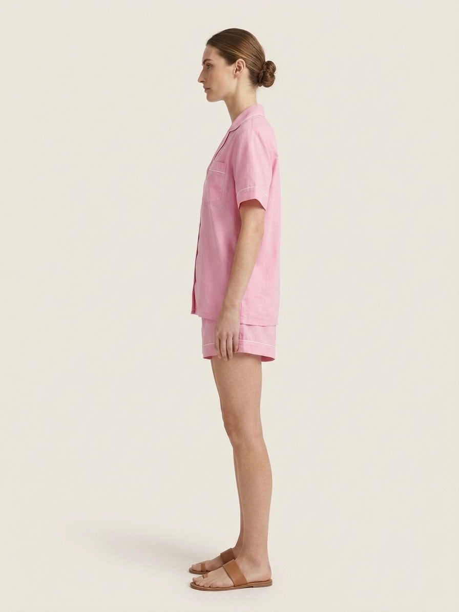 Pink Shorts Night Suit