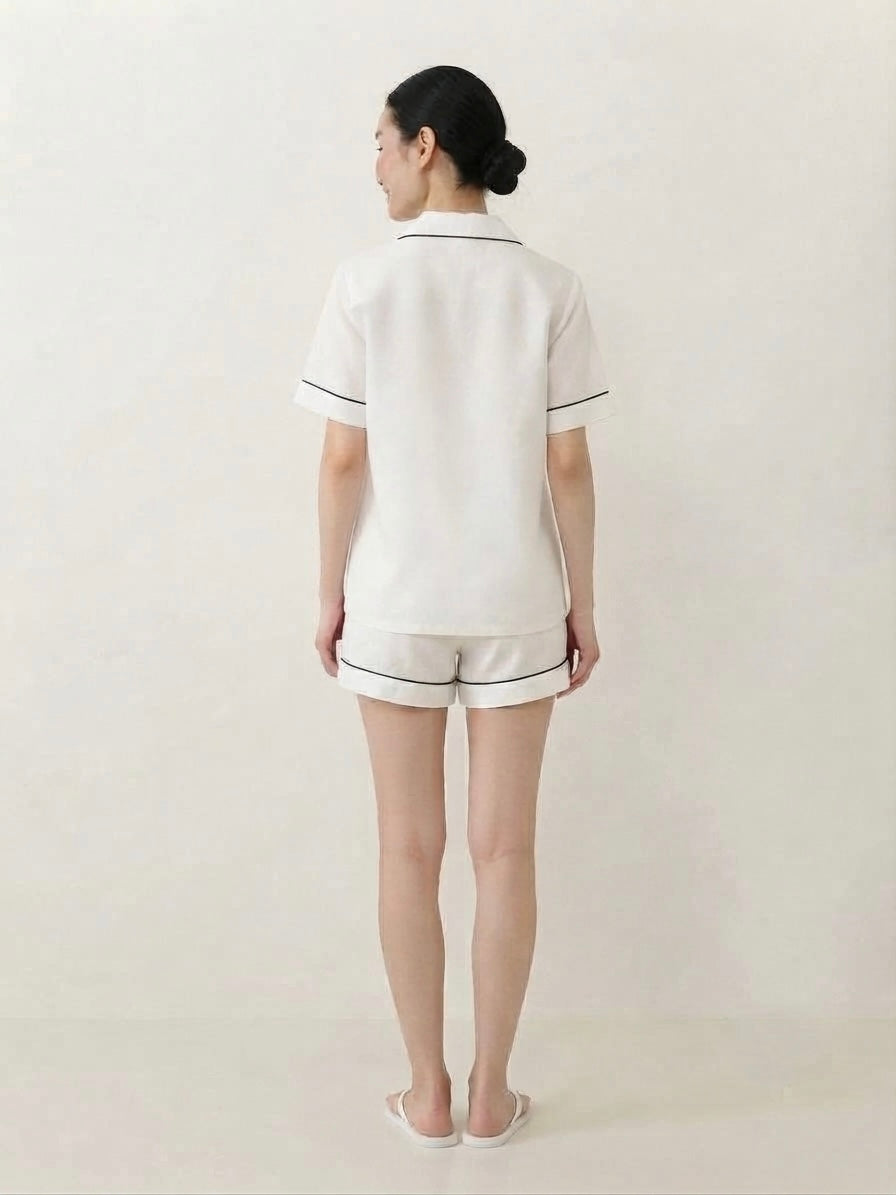 White Shorts Night Suit