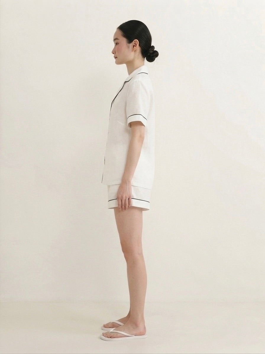 White Shorts Night Suit