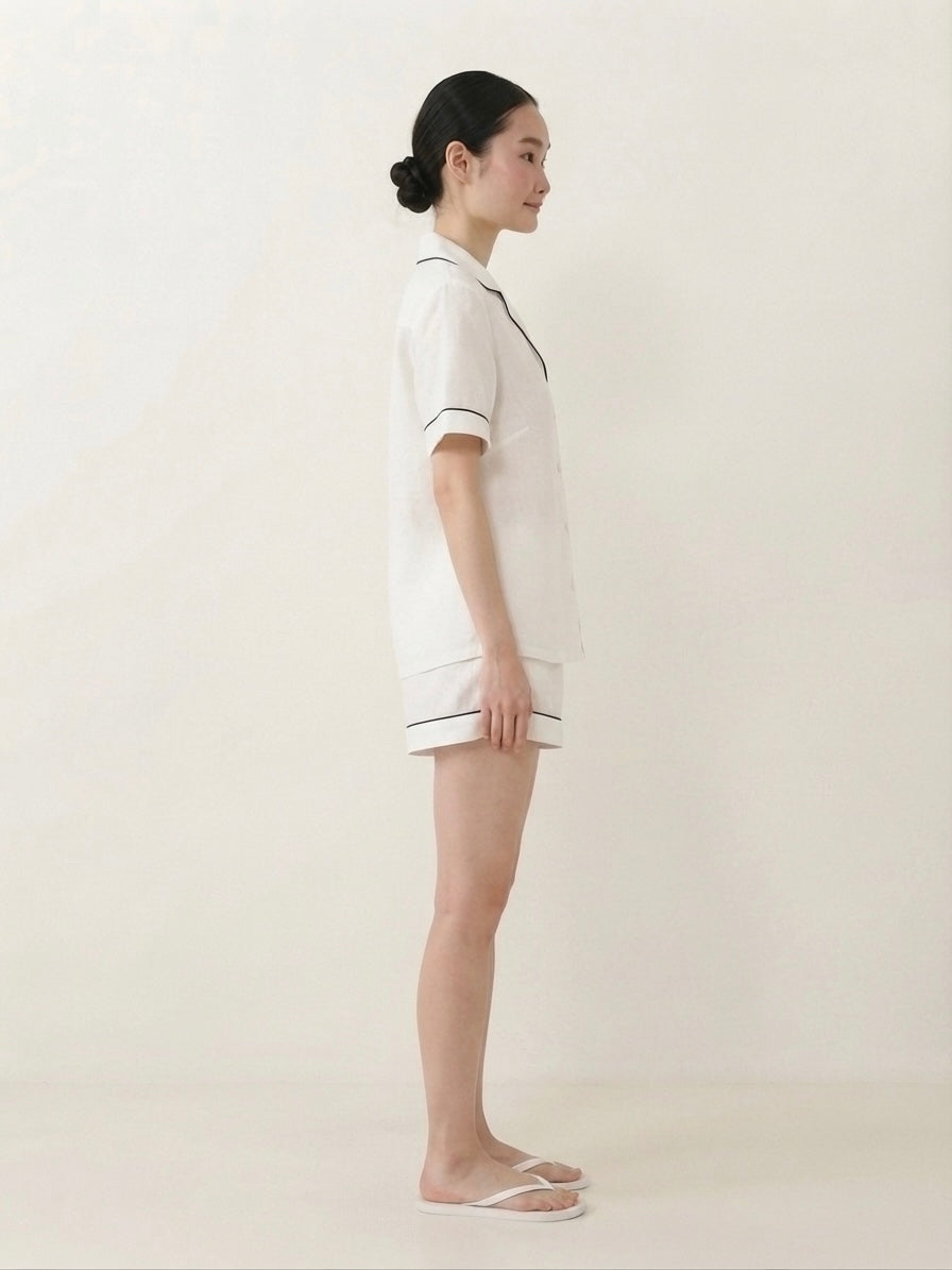 White Shorts Night Suit